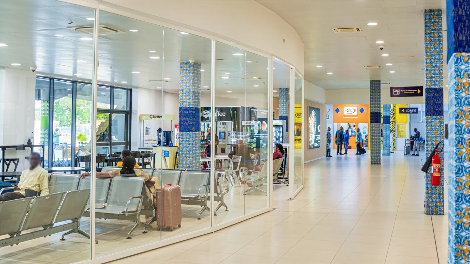 Accueil à l'aéroport